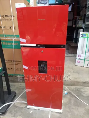Hisense Red Double Door Refrigerator