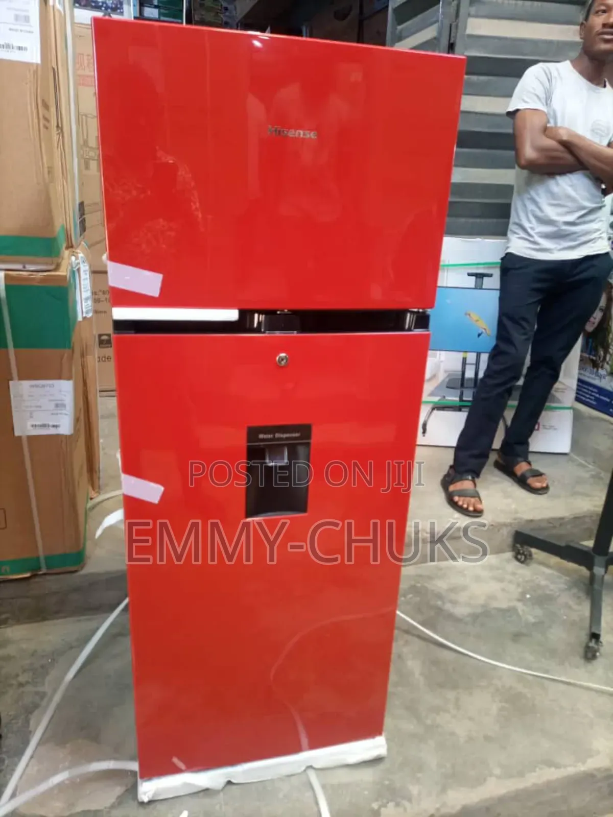 New Hisense Red Refrigerator Double Door