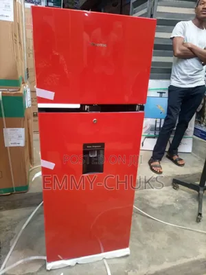 New Hisense Red Refrigerator Double Door