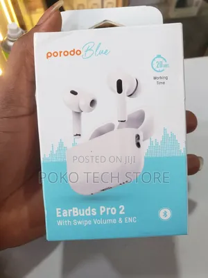 Porodo Wireless Earbuds Pro 2 With Swipe Volume