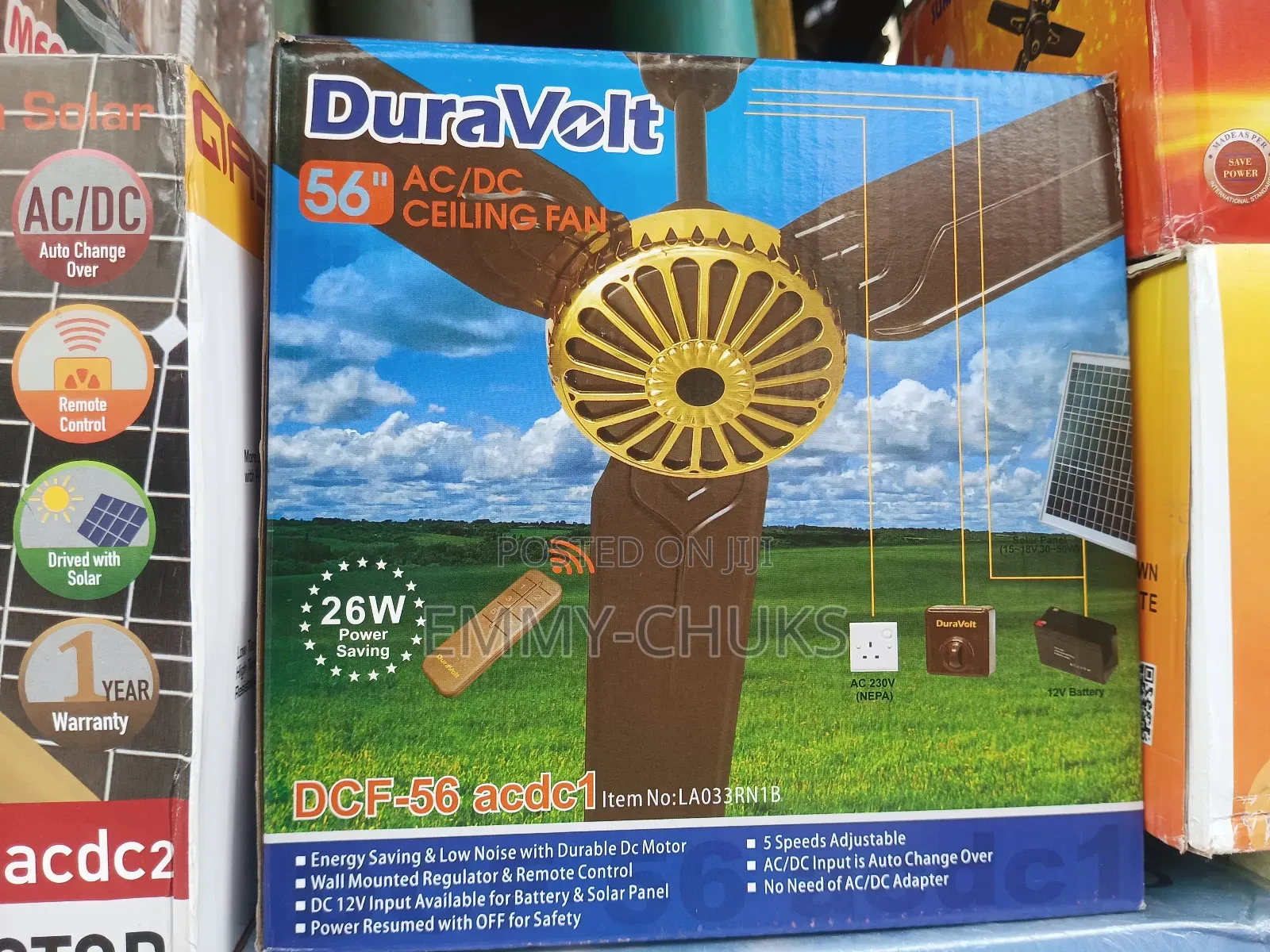 Original Duravolt 56" Ceiling Fan
