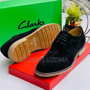 Suede Black Lace Up Shoe