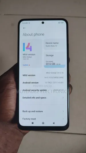 Xiaomi Redmi Note 12 128 GB Gray