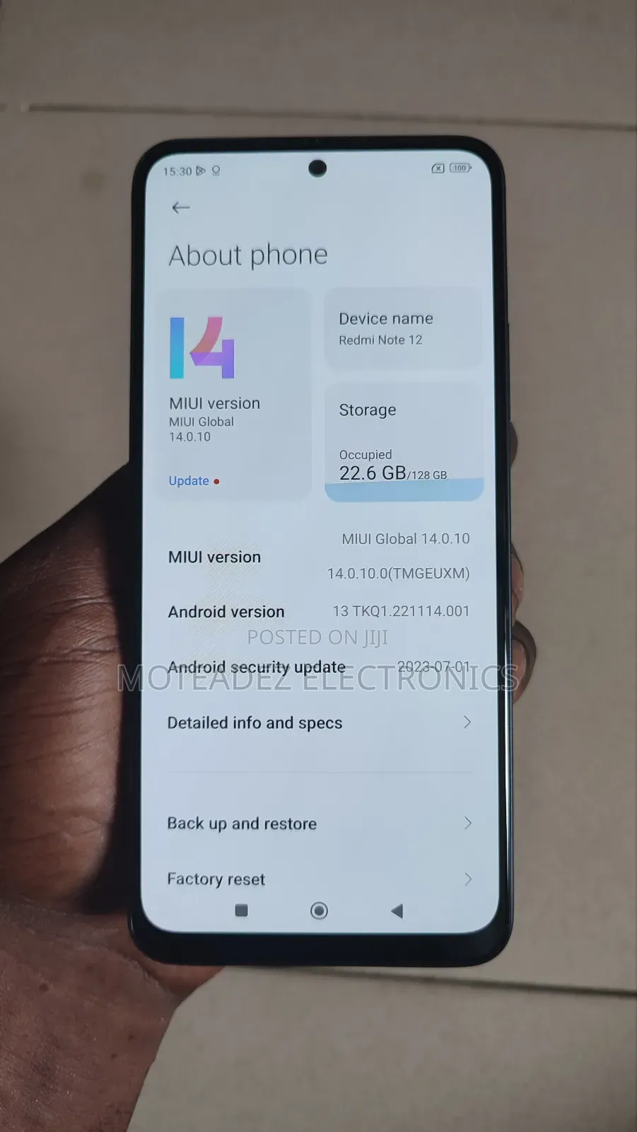 Xiaomi Redmi Note 12 128 GB Gray