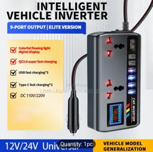 Photo - Universal 12v/24v Car Power Inverter