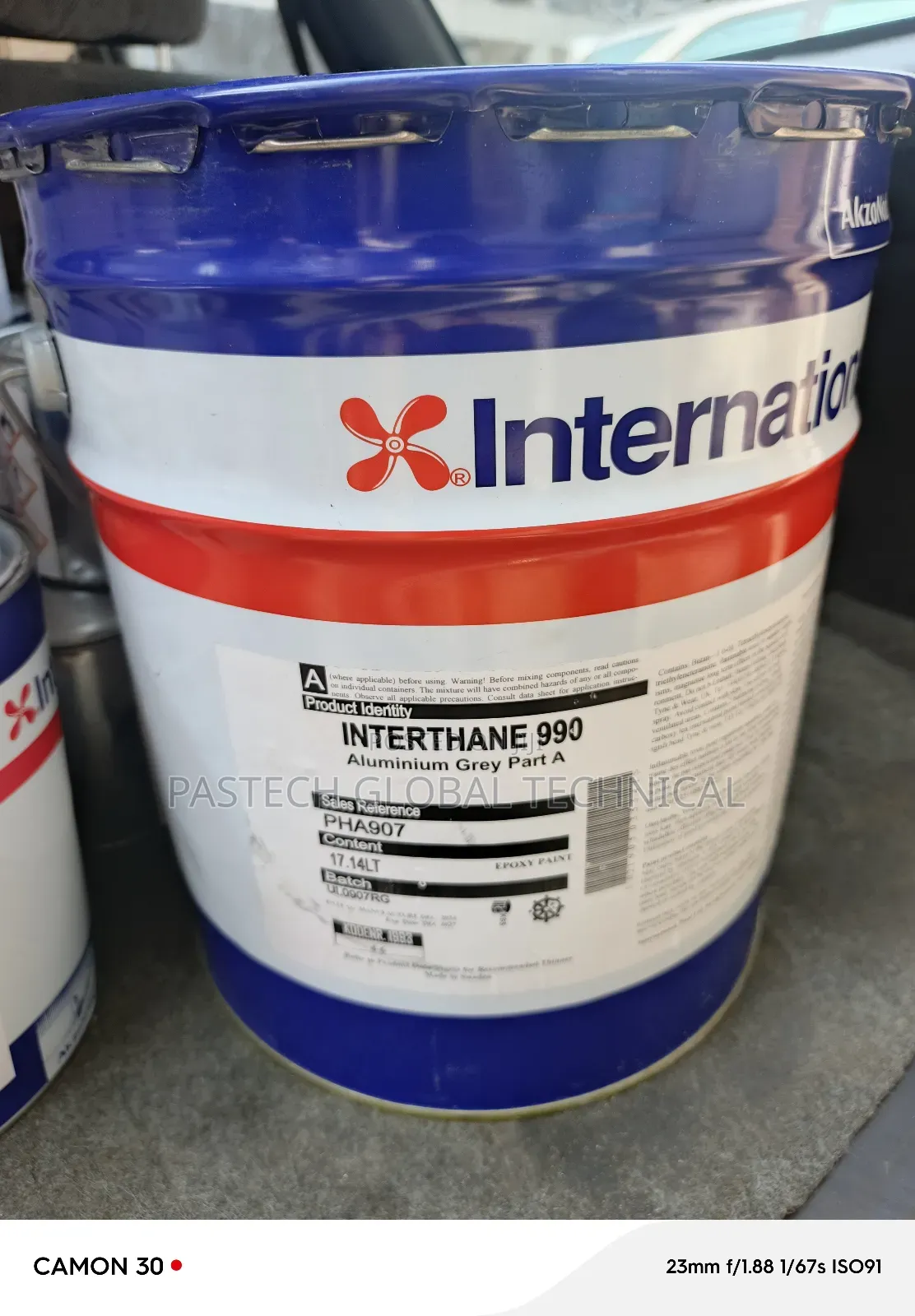 Epoxy Paint Interthane 990 a B (Aluminum/Grey)