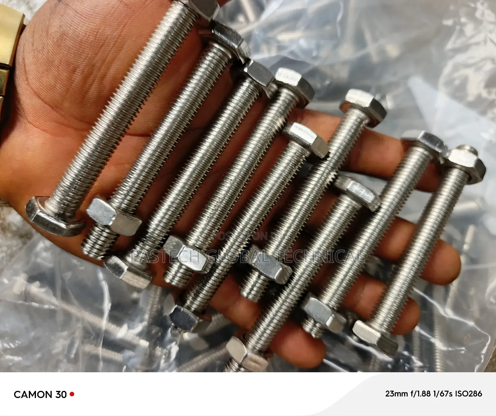 S.S.Unf Hex Head Bolt M10x80mm