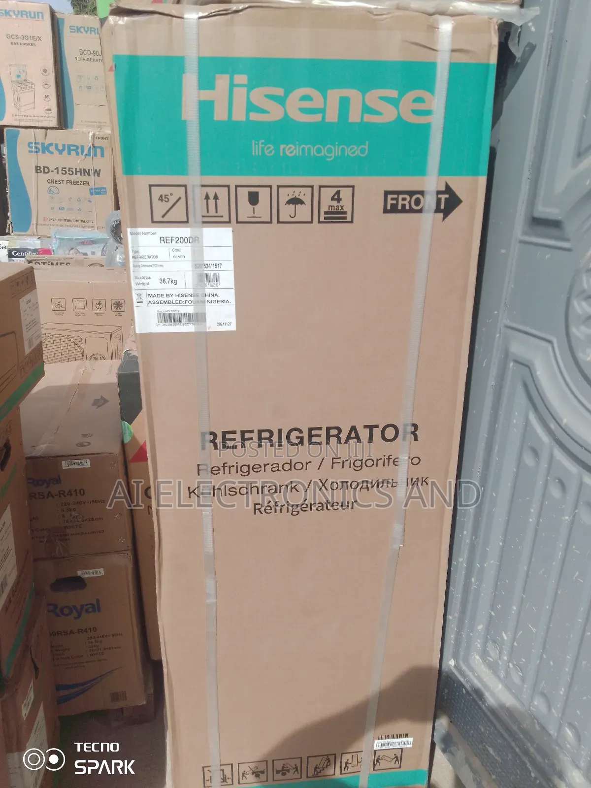 Hisense Refrigerator Double Door