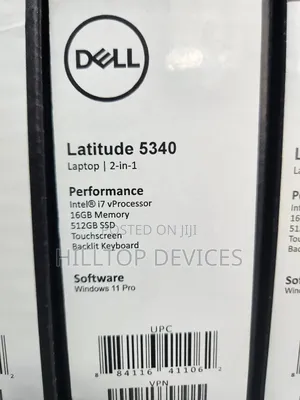 New Laptop Dell Latitude 5340 16GB Intel Core I7 SSD 512GB
