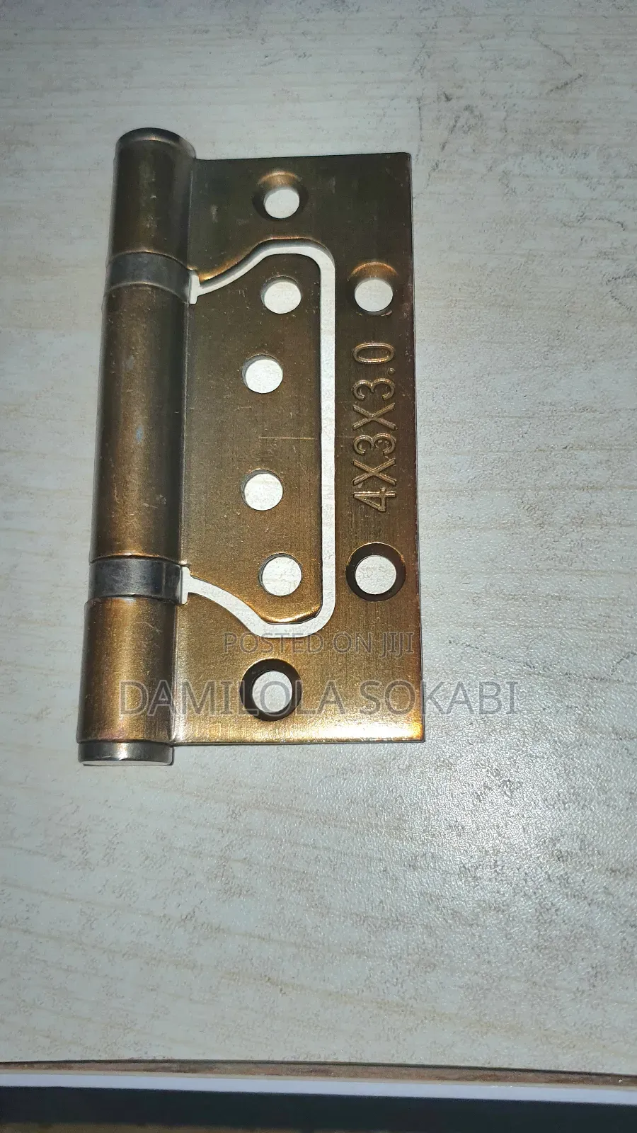 3psc Gold Door Hinges