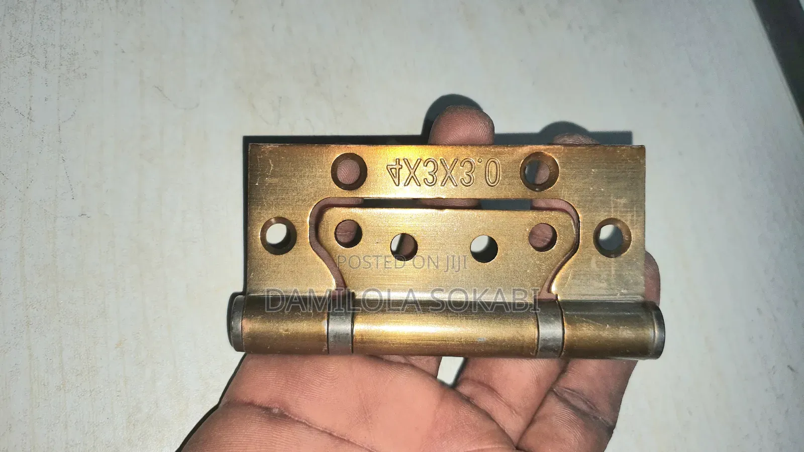 3psc Gold Door Hinges