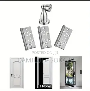 3psc Door Hinges With Door Stopper
