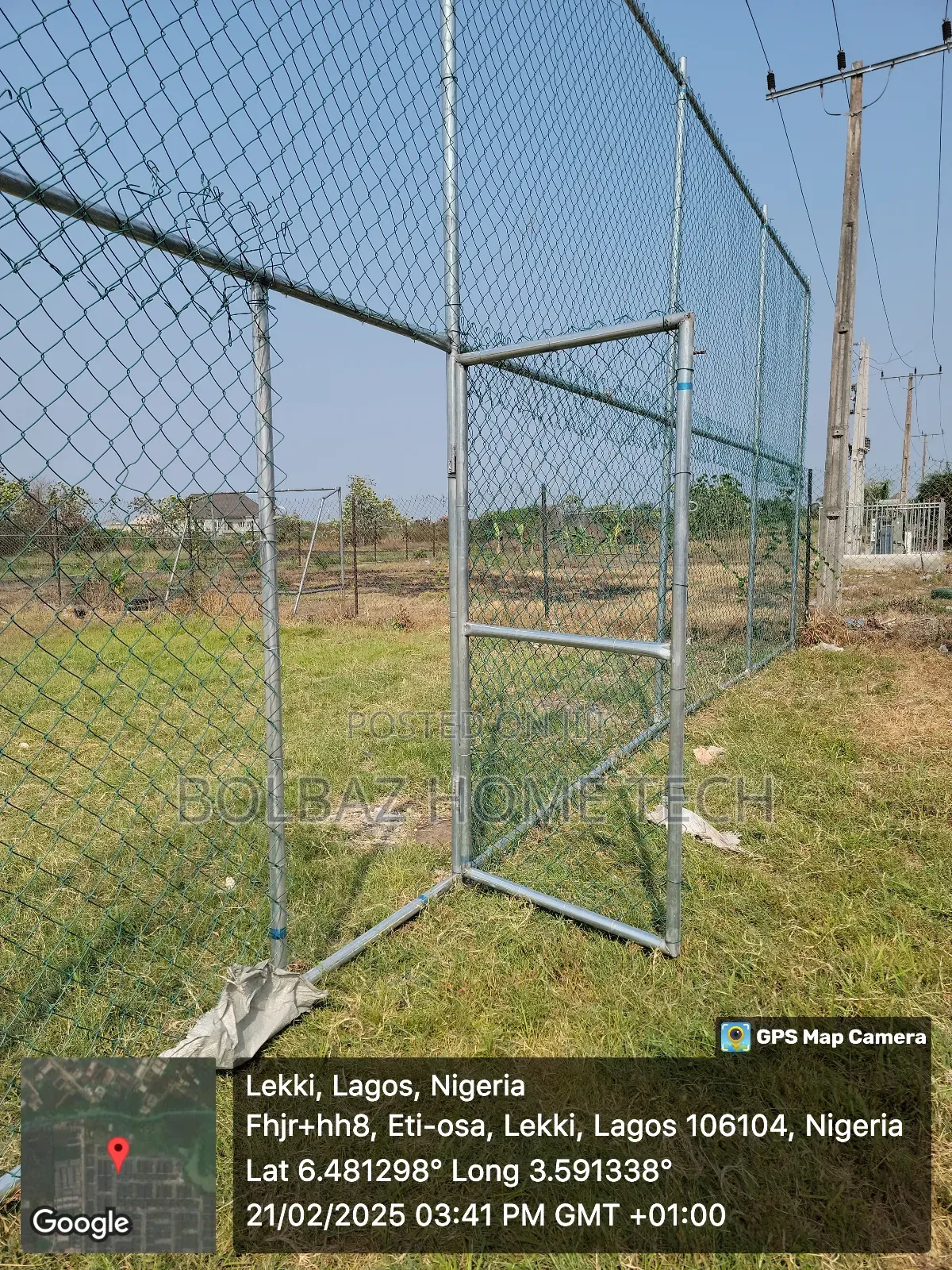 Coated Chainlink; For Fields