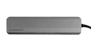 Powerology 6in1 Slim Fast Data Charge Usb C Hub With Hdmi