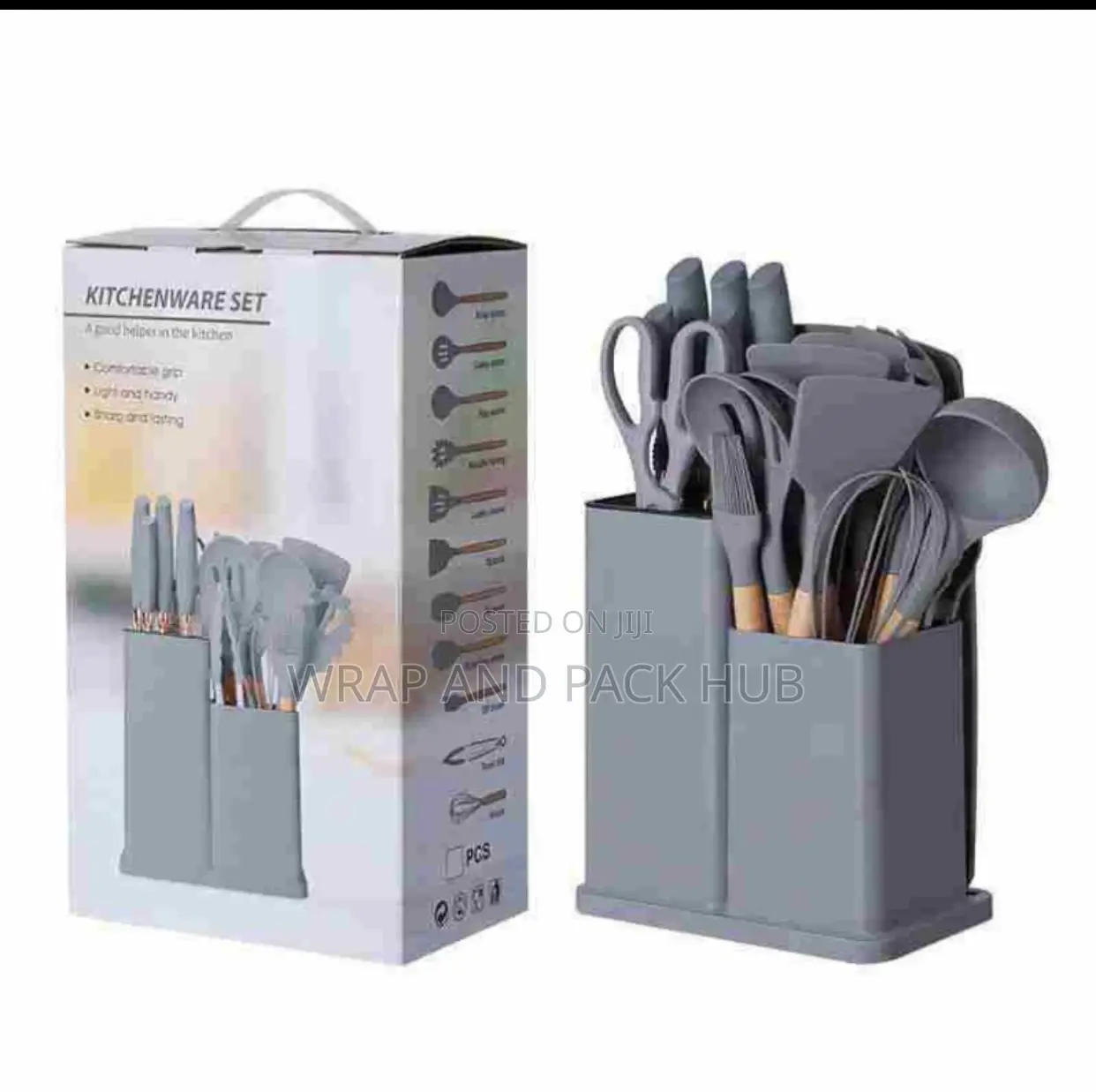 Silicone Spoon Set With Chopping Board