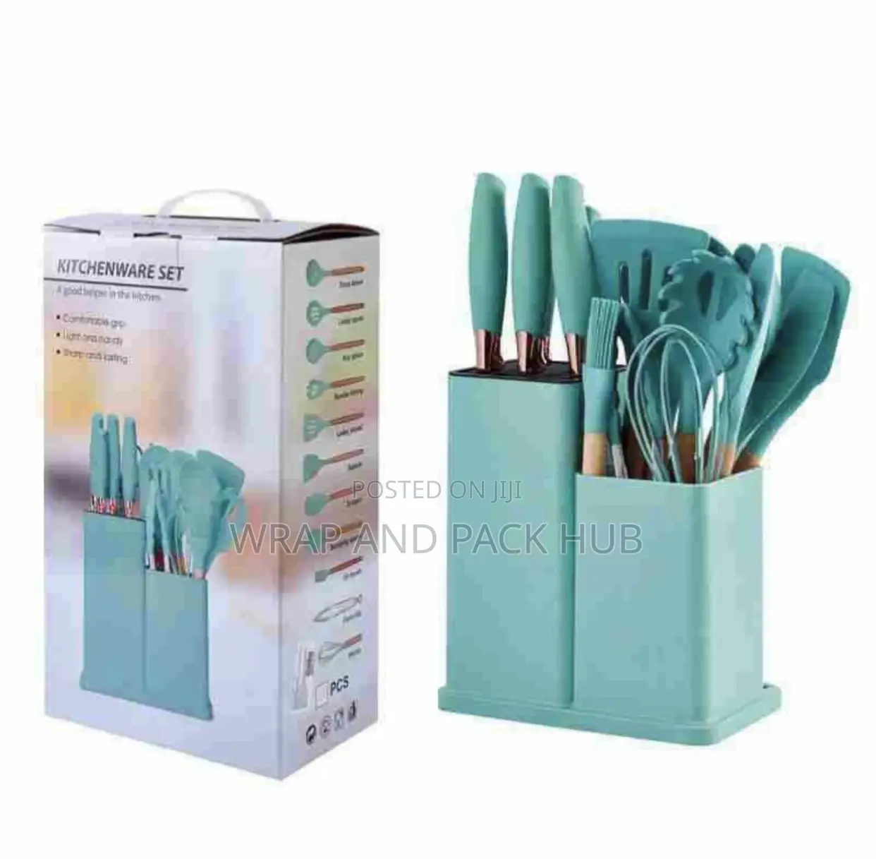 Silicone Spoon Set With Chopping Board