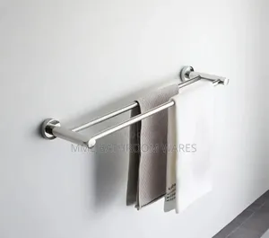 Stainless Steel Towel Rack, 60cm Wall Mounted Towel Bar