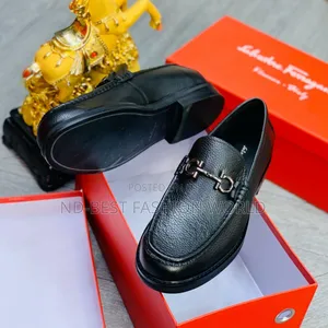 Pure Leather Ferragamo Flat Shoes