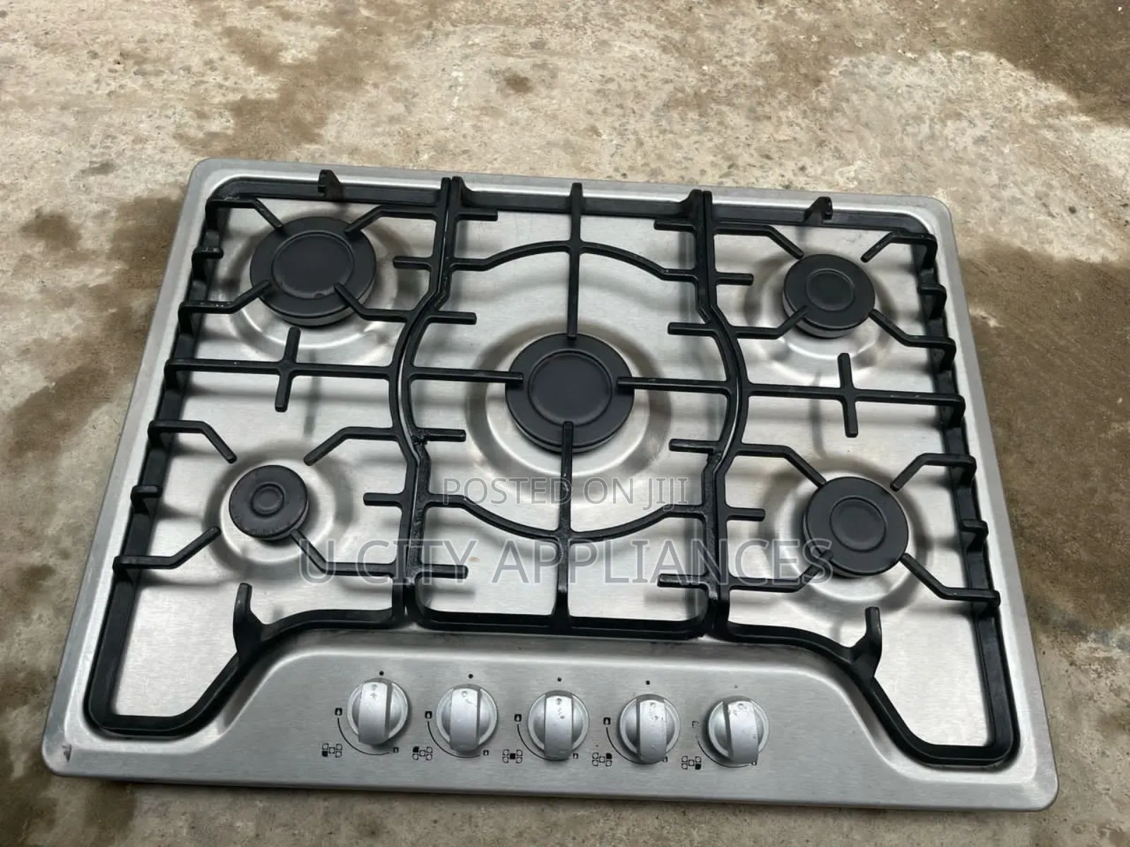 5burner Stainless Table Top Gas Cooker