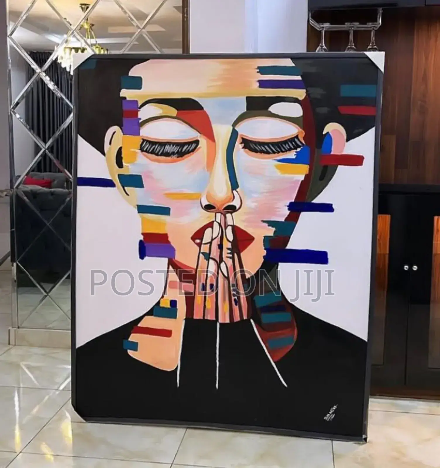 Greatful Abstract Colourful Face.