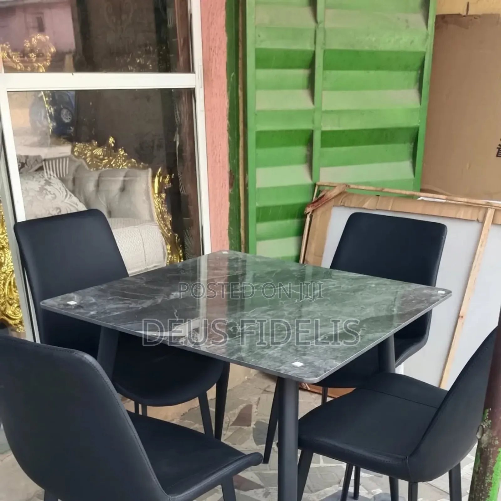 Marble Dining Table and 4 Chairs