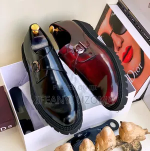 Classic Brown and Black Leather Shoe