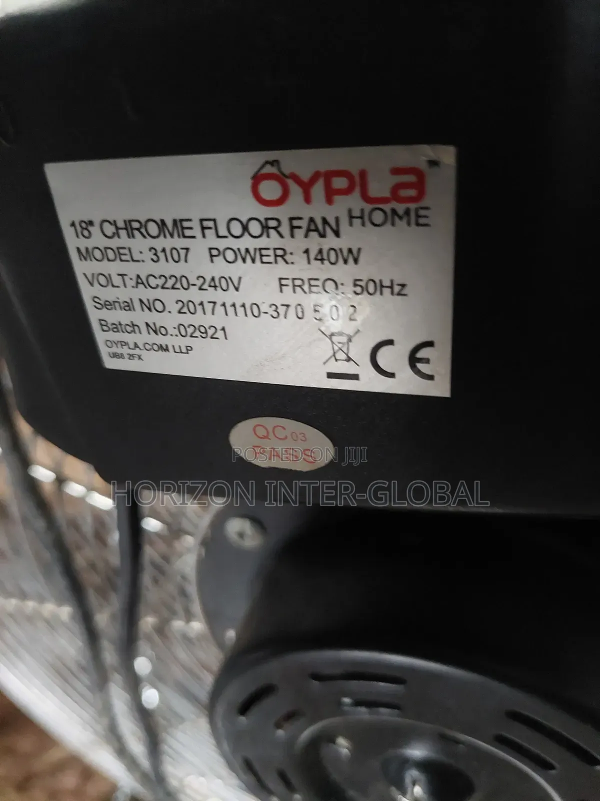 140w Floor Fans