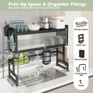 Quality Over The Sink Plate/Dish Rack/Drainer With Cover