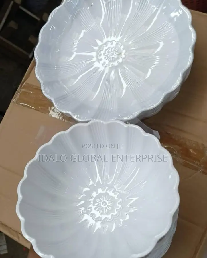 Ceramic-Like Unbreakable Plate - 12pcs