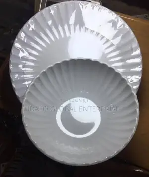 Ceramic-Like Unbreakable Plate - 12pcs