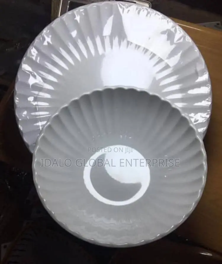 Ceramic-Like Unbreakable Plate - 12pcs