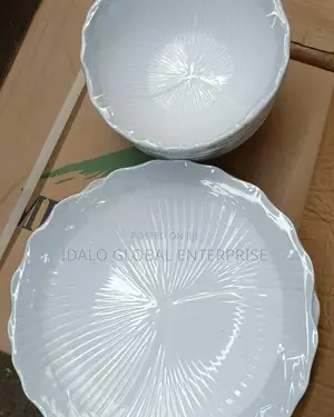 Ceramic-Like Unbreakable Plate - 12pcs