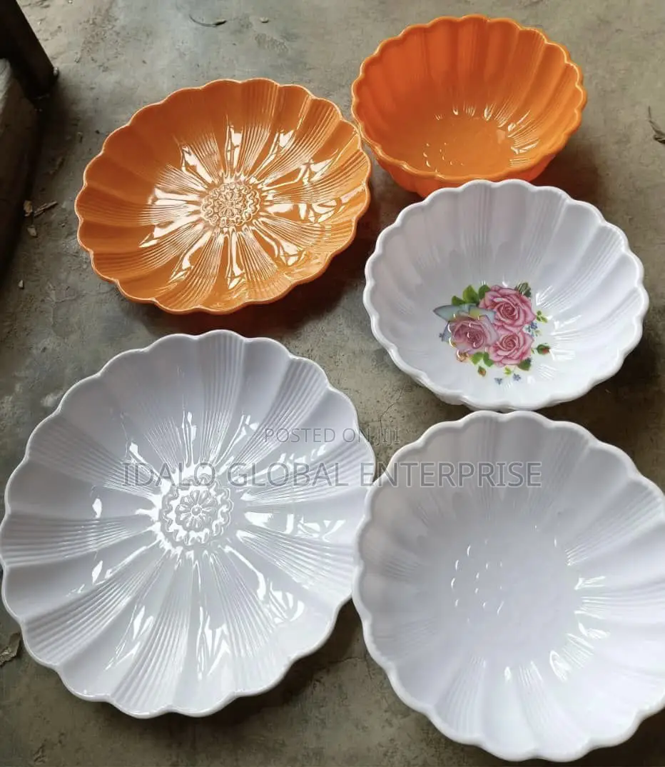 Ceramic-Like Unbreakable Plate - 12pcs