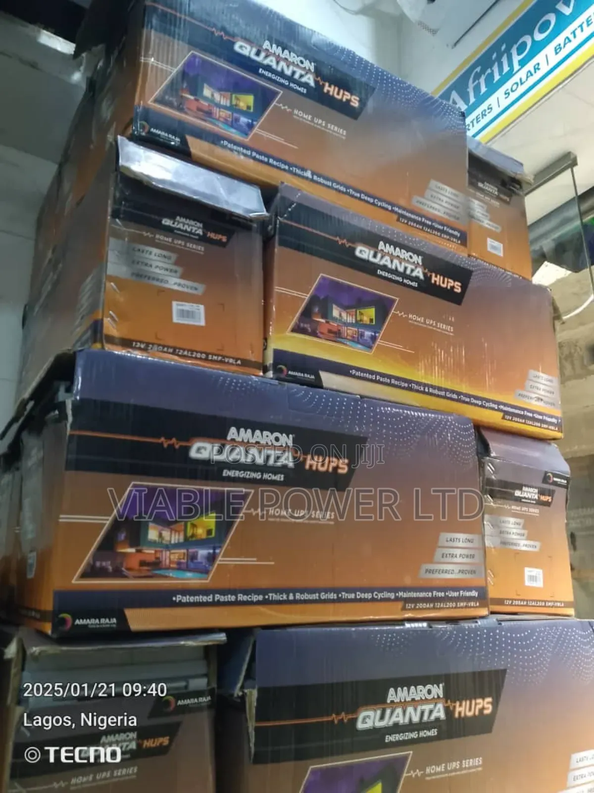 200ah Quanta Solar Battery Dry Cell