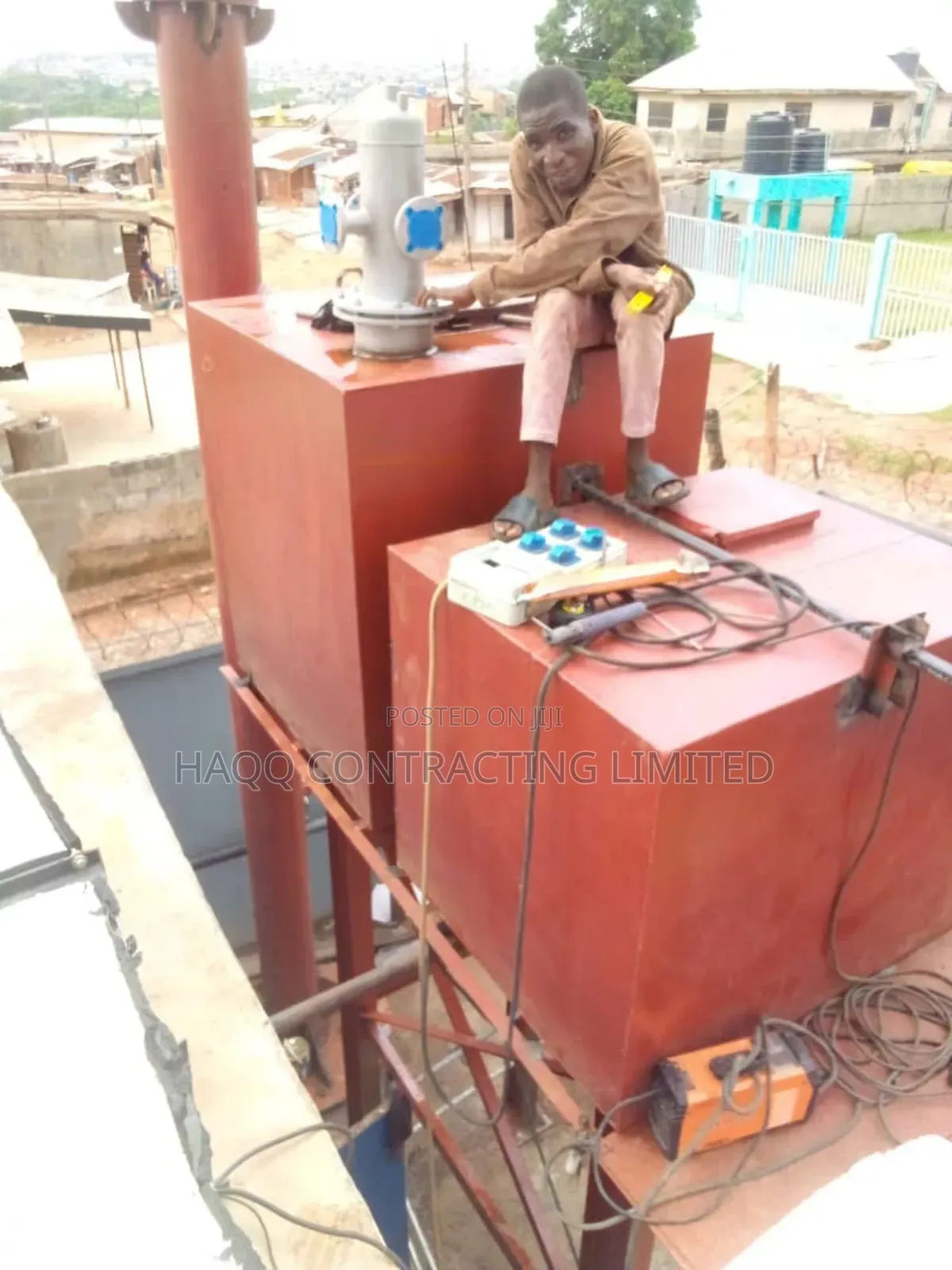 Chimney, Boiler, Fabrication, and Installaion