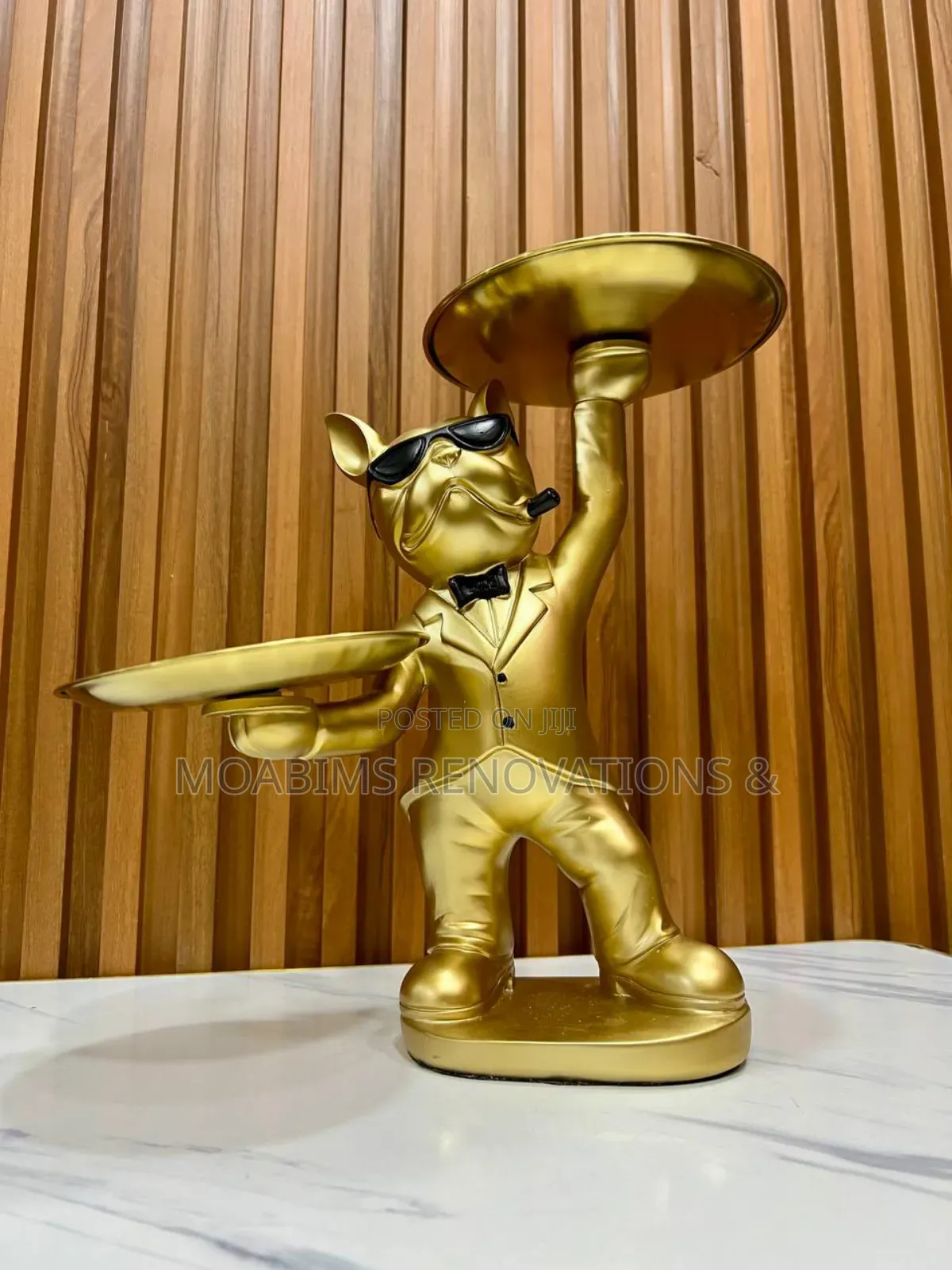 Double Butler Decor.Available in Gold White