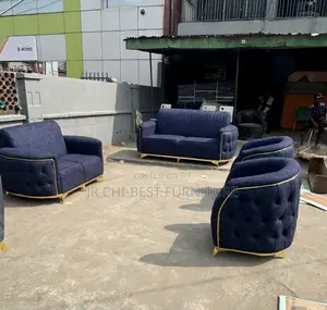 Highly Valued Full Set of Upholstery Fabric Sofa | Couch | Chairs