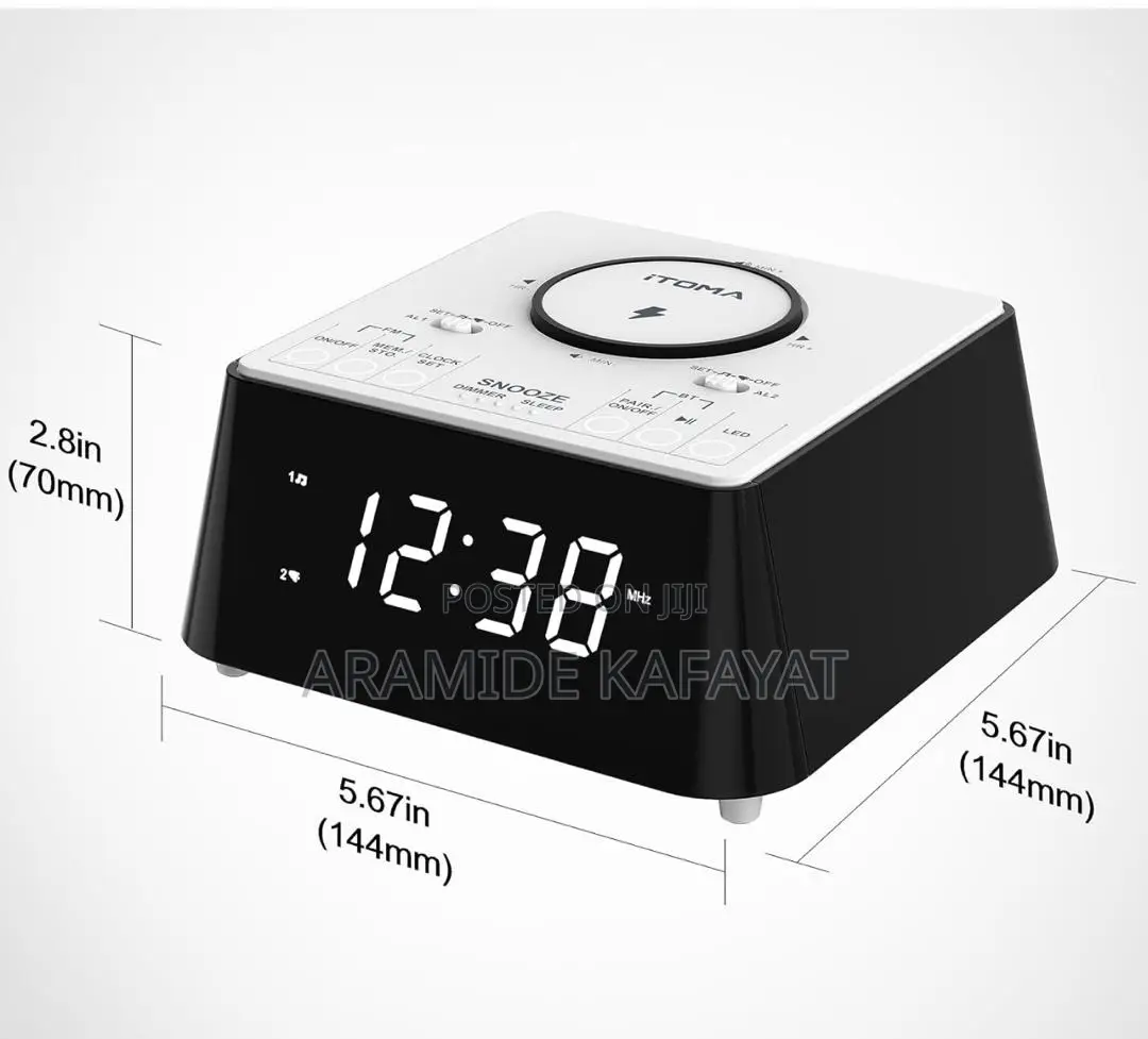 Wireless Charging Radio Alarm Clock
