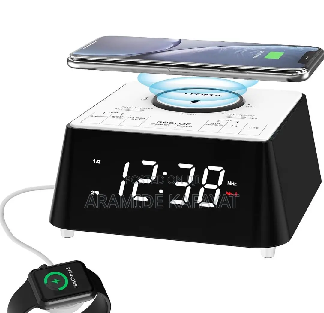 Wireless Charging Radio Alarm Clock