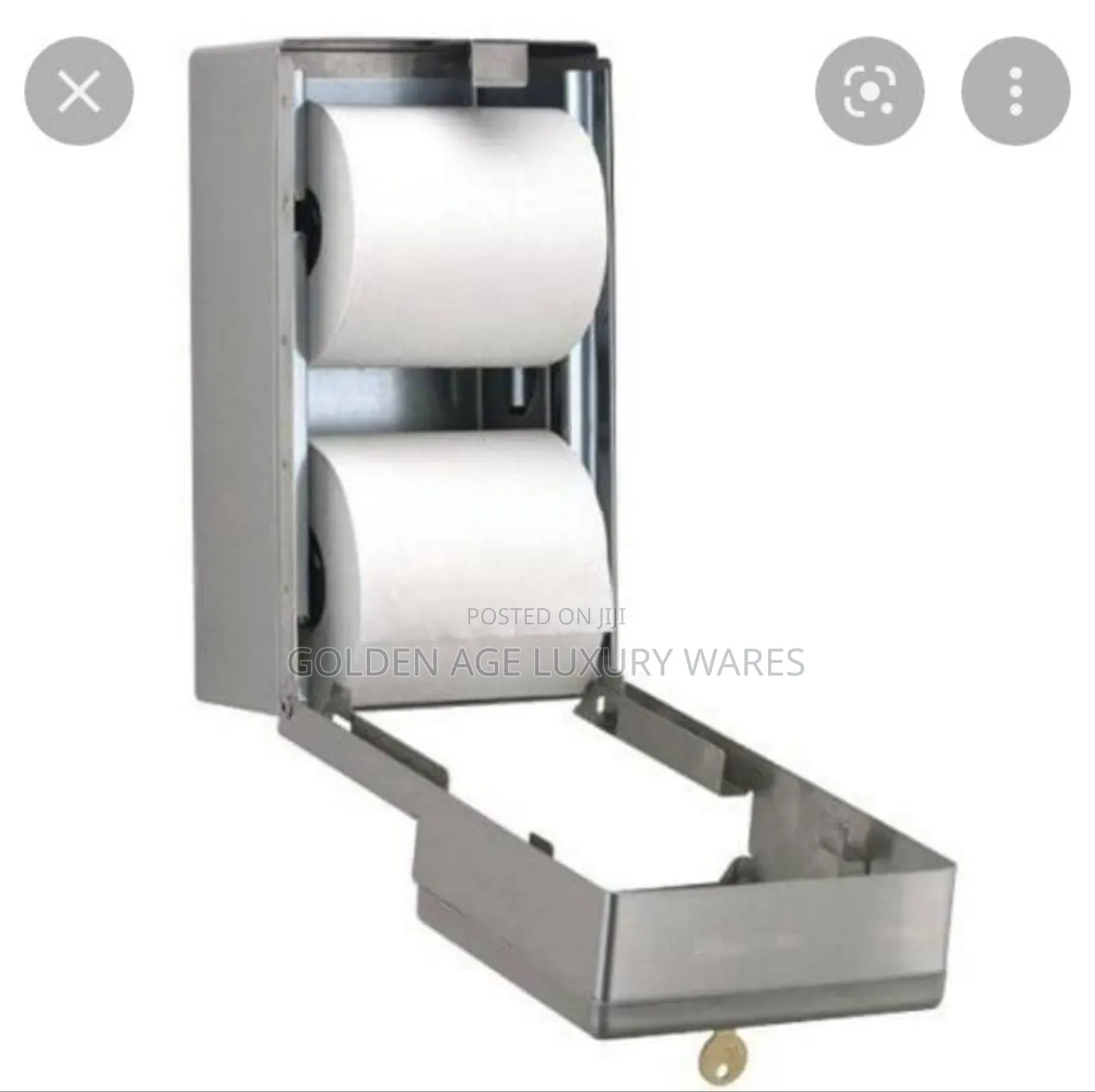 Stainless Tissue Box Square