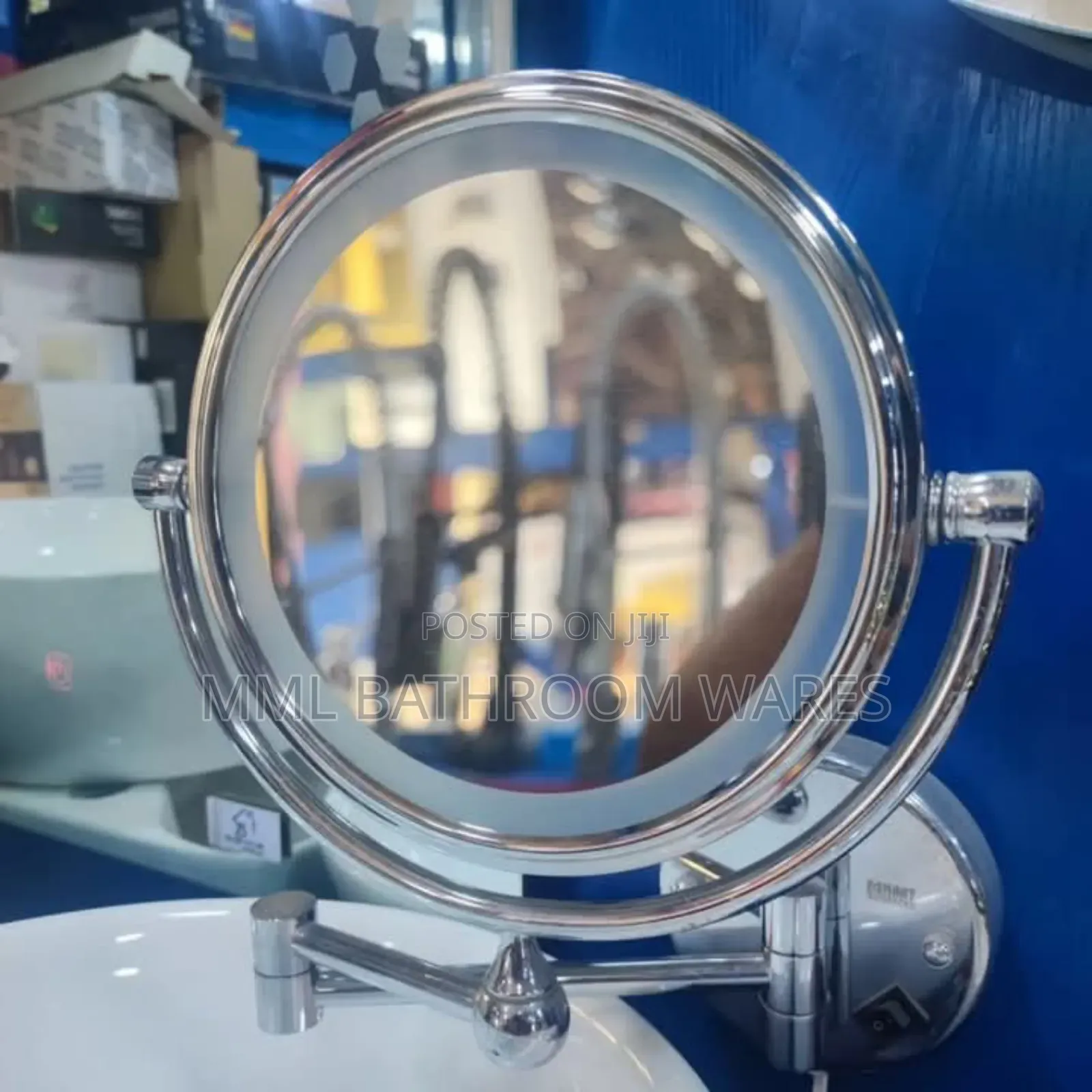 Wall Mounted Swivel Chrome Led Magnifying Mirrors