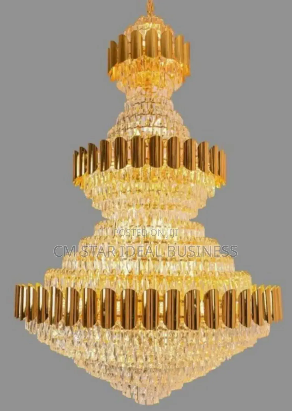 Crystal Chandelier (Gold)