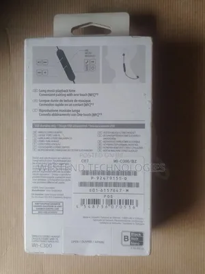Sony Bluetooth Headset Wi-C300 Wireless Stereo With NFC