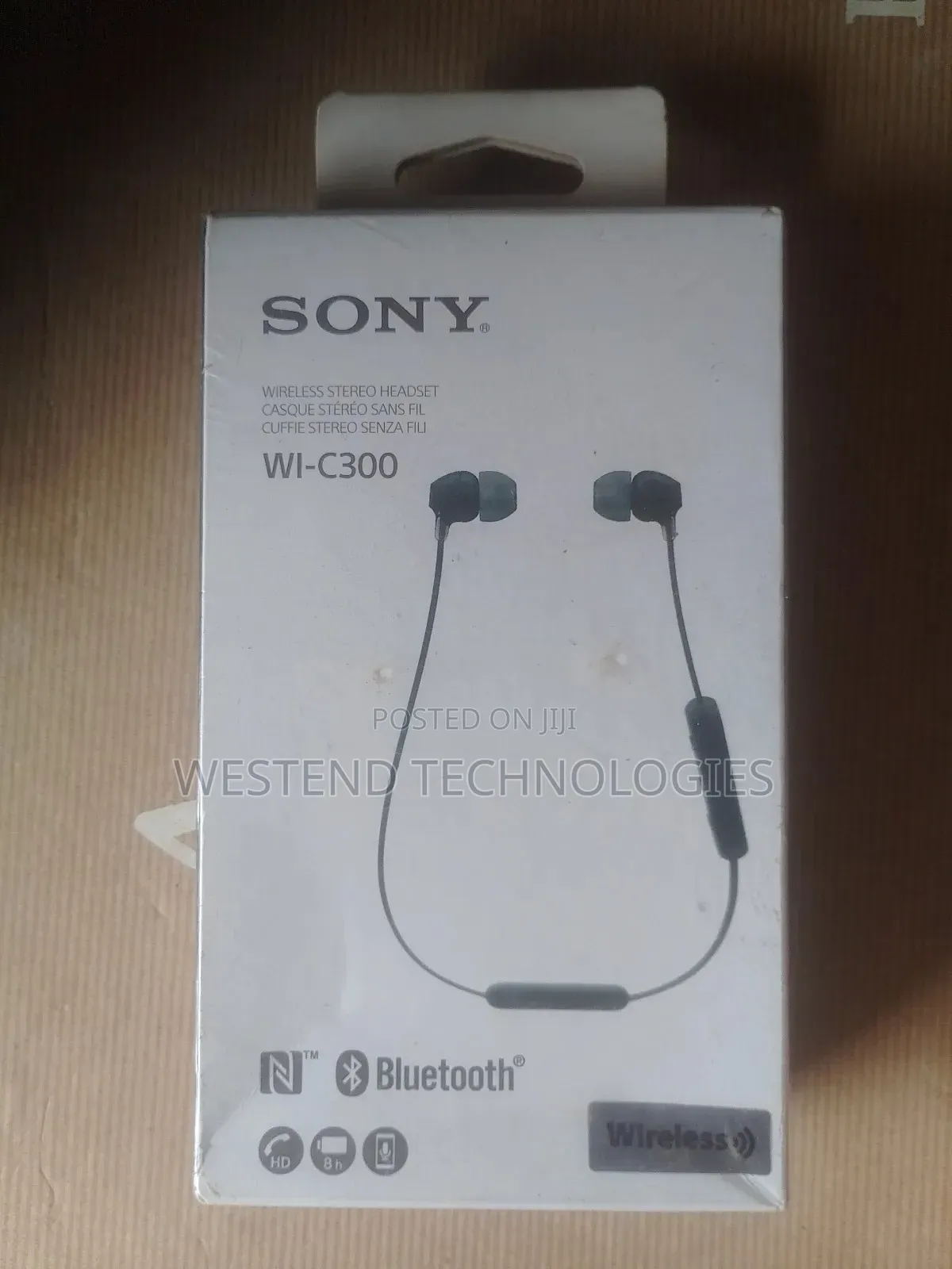 Sony Bluetooth Headset Wi-C300 Wireless Stereo With NFC