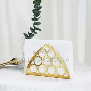 Quality Gold Serviette Holder.