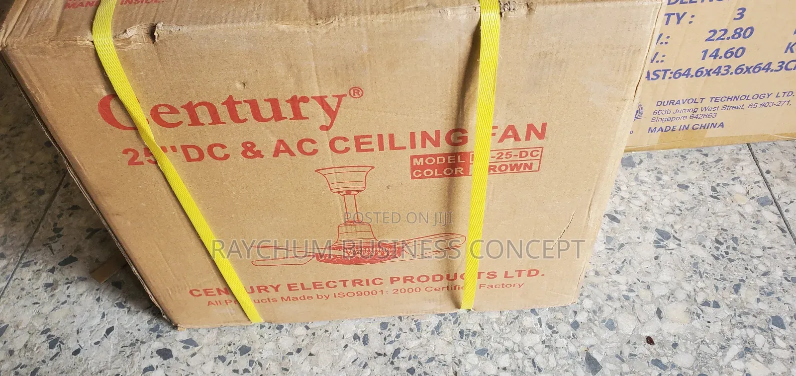 Century Short Blade Ceiling Fan 25inches Ac/Dc