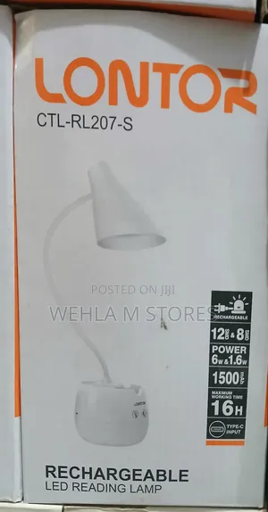 Lontor Rechargeable Led Reading Lamp - CTL-Rl207-S