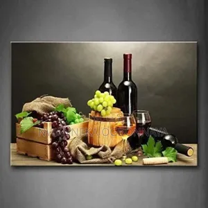 Photo - Red Wine Glass Canvas Painting