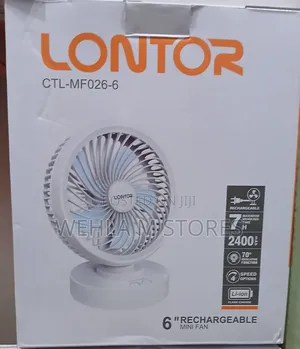 Lontor 6" Rechargeable Mini Fan
