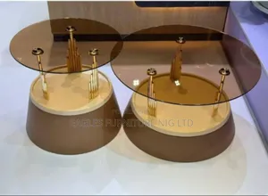Luxury and Unique 2 in 1 Glass Center Table